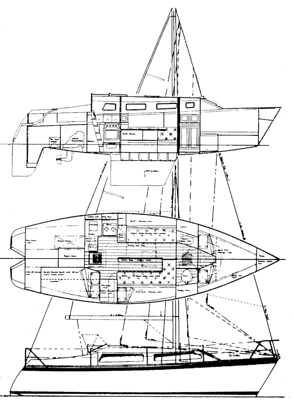 Caribbea boat plans for round bilge or multi-chine